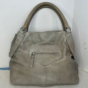 LIEBESKIND BERLIN KUMBA light grey Goat Skin Studded Bag